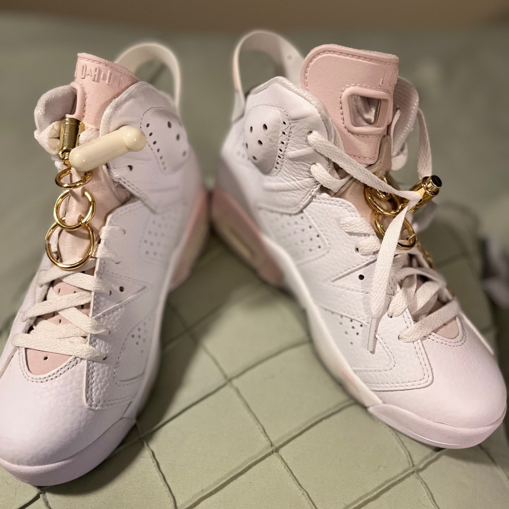 Women’s size 7 Retro Gold Hoops Jordans